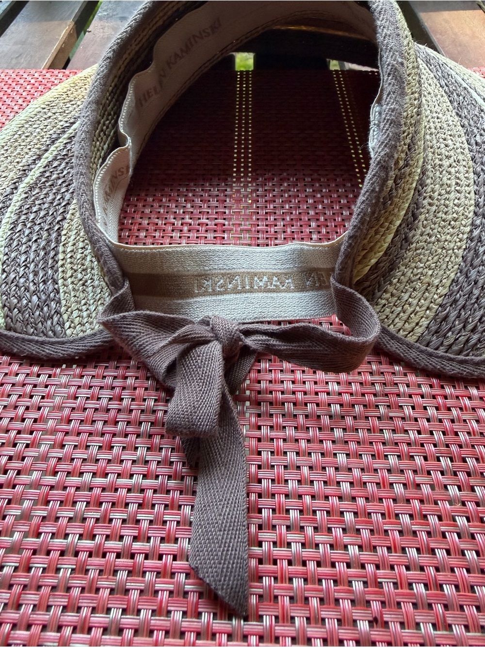 Helen Kaminski raffia visor - Picture 5 of 8